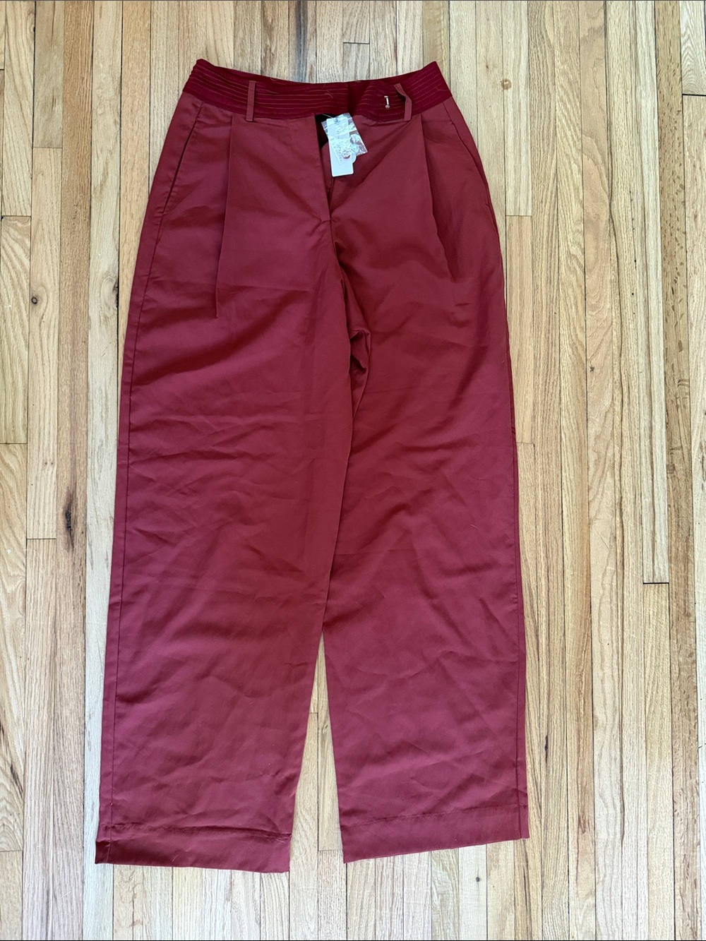 Women’s  Wide-Leg Pants in burnt orange